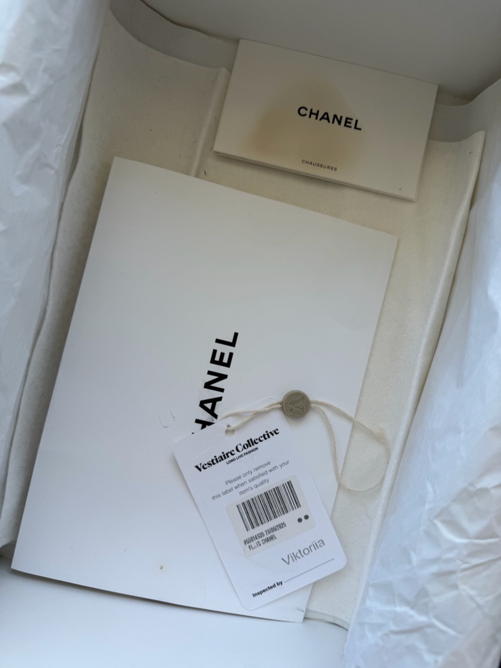 NEW wt tags & box CHANEL Black Crochet Loafers wt Heart interlocking - size 37,5 - Picture 6 of 16